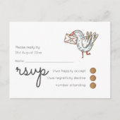 のお洒落タイムラRSVP Doodle Art インビテーションポストカード (正面)