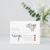 のお洒落タイムラRSVP Doodle Art インビテーションポストカード (スタンド正面)