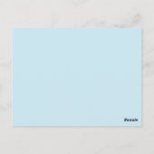 のお洒落結婚茶色の青いフクロウのテーブル番号 ポストカード (裏面)