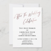 のお祝いス結婚ムネス金ゴールドの後エレガント 招待状 (正面)