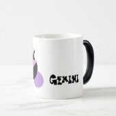 *~*のかわいい変形させるジェミニ占星術の占星術の印 モーフィングマグカップ (正面右)