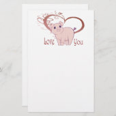 のかわいく豚のような芸術愛して下さい 便箋 (正面/裏面)