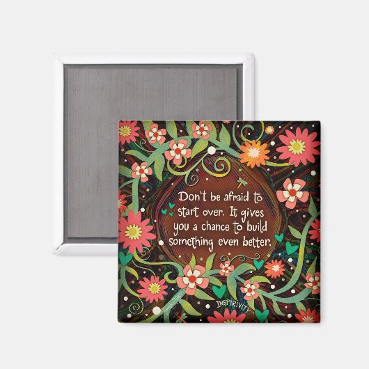 のかわいらしインスパイアフローラの引用文開始 マグネット (正面/裏面)