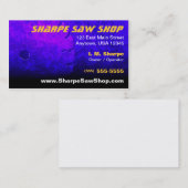 のこぎり店の名刺 名刺 (正面/裏面)