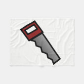 のこぎり フリースブランケット (正面(横))