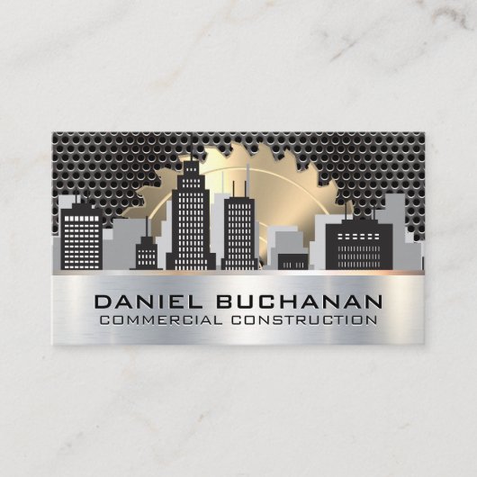 のこぎり | 金属グリル | シティスカイライン 名刺 (正面)