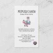 *~*のこんにちはウミガメのきらめくなグリッターの人魚 名刺 (裏面)
