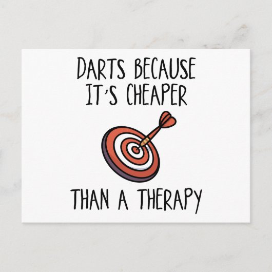 ~のせいでダーツ ポストカード (正面)