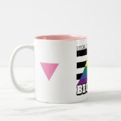 〜のせいで真っ直ぐに味方する ツートーンマグカップ (左)