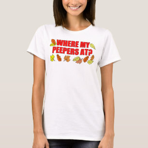 のぞいている私のPeepersが葉にあるところ Tシャツ