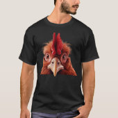 のぞきにわとり Tシャツ (正面)