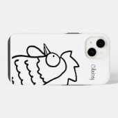 のぞきめんどり iPhoneケース (裏面横)