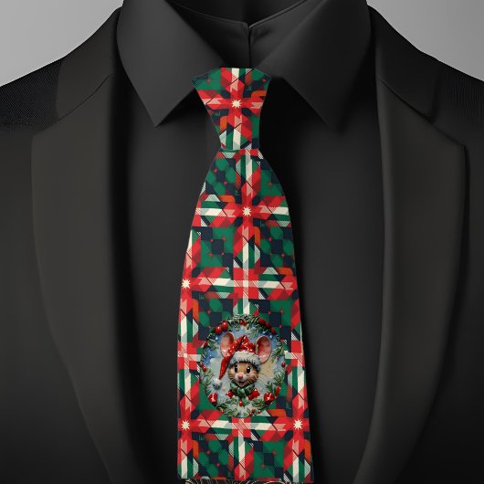 のぞきネズミのクリスマス ネクタイ