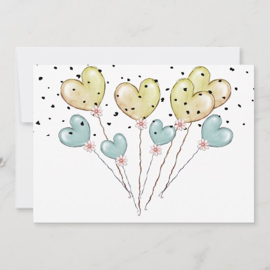 のぞきーうアニマル・ガールの誕生日パーティーへの招待 招待状 (裏面)