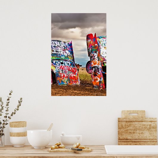 のぞき牛 ポスター (キッチン)