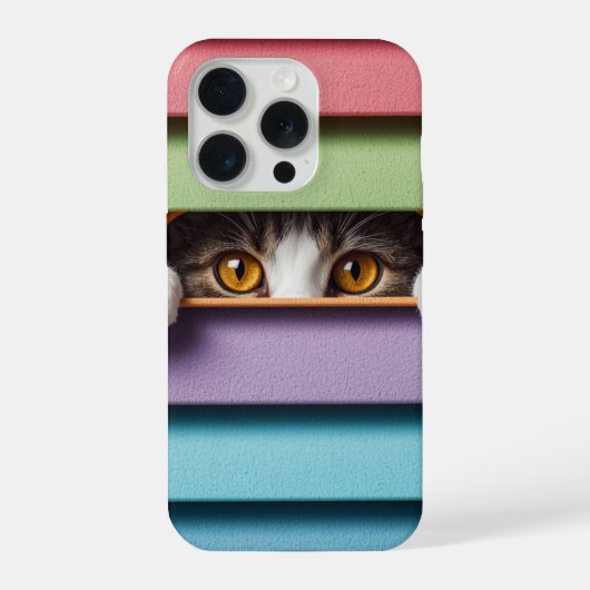 のぞき猫 iPhoneケース (裏面)