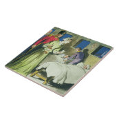 「のぞき見からのフローレンス・ナイチンゲール(1820-1910年)への タイル (側面)