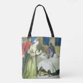 「のぞき見からのフローレンス・ナイチンゲール(1820-1910年)への トートバッグ (裏面)