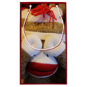 のぞき見する靴下ザル スモールペーパーバッグ (裏面)