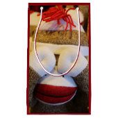 のぞき見する靴下ザル スモールペーパーバッグ (正面)