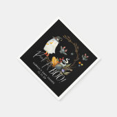 のぞき見する |リトル幽霊ハロウィーン赤ちゃんシャワー スタンダードカクテルナプキン (角)