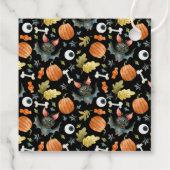 のぞき見する |リトル幽霊ハロウィーン赤ちゃんシャワー フェイバータグ (裏面)