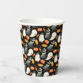 のぞき見する |リトル幽霊ハロウィーン赤ちゃんシャワー 紙コップ (正面)