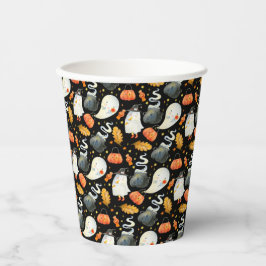 のぞき見する |リトル幽霊ハロウィーン赤ちゃんシャワー 紙コップ