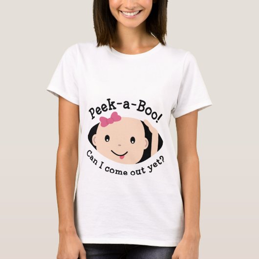 のぞき見する Tシャツ (正面)