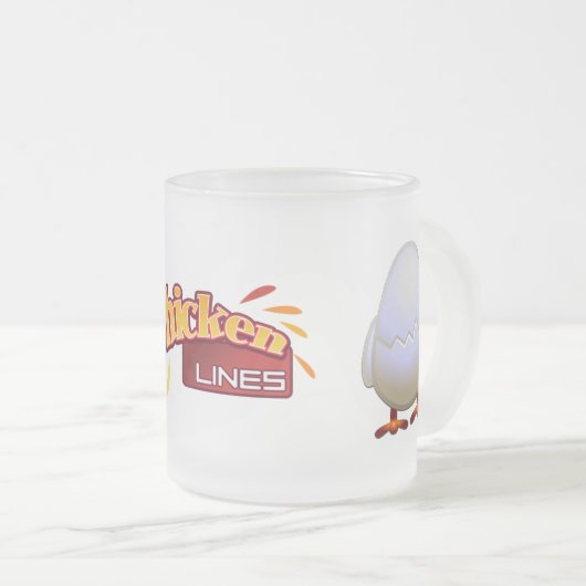 のぞき見の曇らされたガラスのマグ フロストグラスマグカップ (正面右)