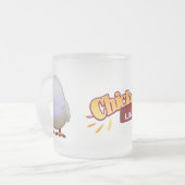 のぞき見の曇らされたガラスのマグ フロストグラスマグカップ (正面左)