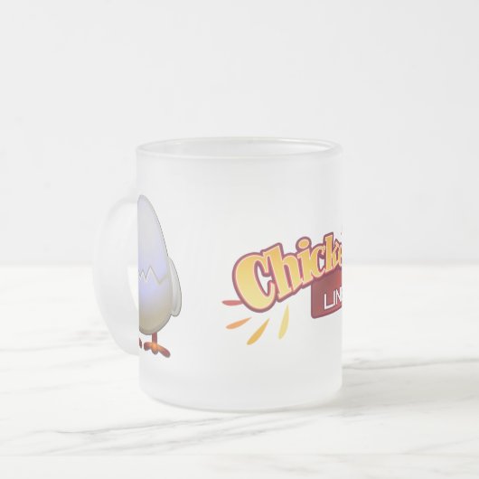 のぞき見の曇らされたガラスのマグ フロストグラスマグカップ (正面左)