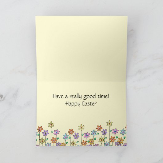 のぞき見の為のため! イースターカード シーズンカード (内部)