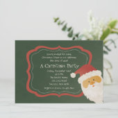 のぞき見るサンタの招待状 招待状 (スタンド正面)