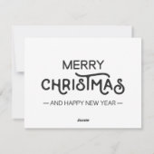 のぞき見クリスマス鹿 シーズンカード (裏面)