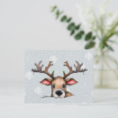 のぞき見クリスマス鹿 シーズンカード (スタンド正面)