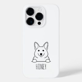 のぞき見ビーグル かわいいカスタムネームスマホケース Case-Mate iPhone 14 PROケース