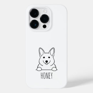のぞき見ビーグル かわいいカスタムネームスマホケース Case-Mate iPhone 14 PROケース