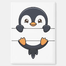 のぞき見ペンギンの名前フレーム分割モノグラム