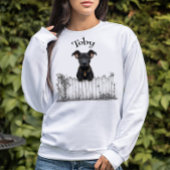 のぞき見犬カスタマイズ可能 Tシャツ