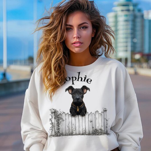 のぞき見犬カスタマイズ可能 Tシャツ