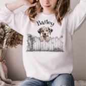 のぞき見犬カスタマイズ可能 Tシャツ