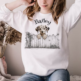 のぞき見犬カスタマイズ可能 Tシャツ
