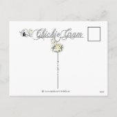 "のぞき見" CHICKIEのグラムのイースターバスケット忘れないで下さい シーズンポストカード (裏面)