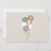 のぞき読み動物風船少年の誕生日パーティー 招待状 (裏面)