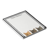 のぞき込むねこ (Funny Cats Peeking Note Pad) ノートパッド (アングル)