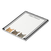 のぞき込むねこ (Funny Cats Peeking Note Pad) ノートパッド (回転)