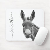 のぞき込むようなスニークドンキーかわいいパーソナライズド マウスパッド (マウス)