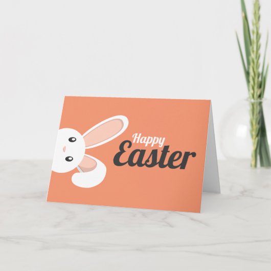 のぞくイースターのウサギ シーズンカード (正面)
