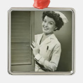 のぞくナース メタルオーナメント (正面)